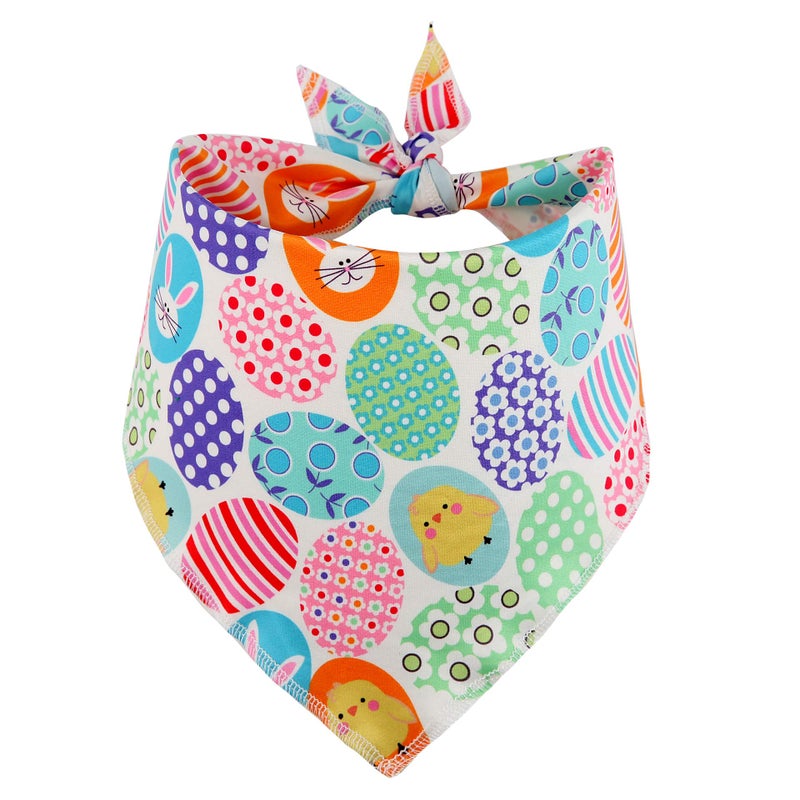 BoomBone Easter Dog Bandana 2 Pack - Triangle Bibs Pet Scarf for Small to Large Dogs and Cat - Image 4